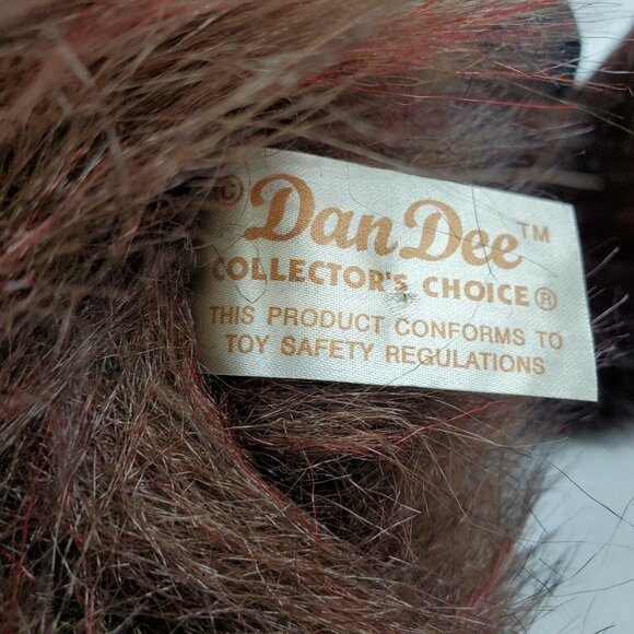 Dan Dee Orangutan Plush Gorilla Monkey Realistic Stuffed Animal Brown Black Toy - Picture 5 of 7